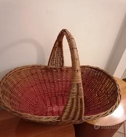 CESTA in rattan grande con manico 