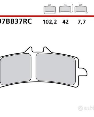 2 Coppie pastiglie brembo racing 07BB37RC