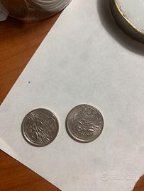 Monete 100 lire edizione 1945/1995