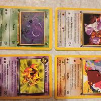 11 carte pokemon team rocket prima ed. 