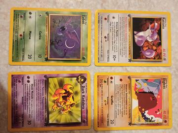 11 carte pokemon team rocket prima ed. 