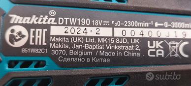 AVVITATORE A SPAZZOLE  ORIGINALE MAKITA 