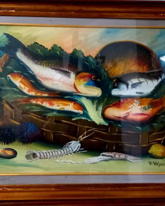 Quadro con pesci Volpicelli