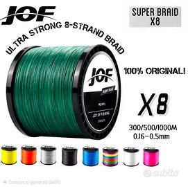 Trecciato JOF X8 Super Braid 1000m PE 8 0.50mm NEW