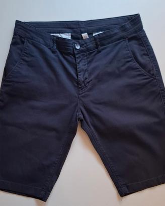 bermuda uomo J.sette blu 48 chino cotone elastan