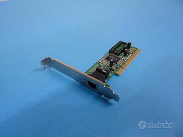 Scheda di rete 10/100 interfaccia PCI, usata, perf