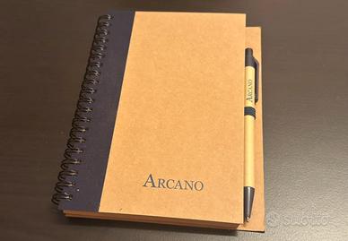 Agenda a spirale con penna