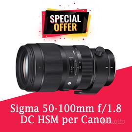 Sigma 50-100mm f/1.8 DC HSM per Canon