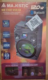 speaker trolley Bluetooth 120 watt ingressi aux US