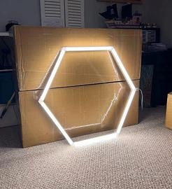 led nido d'ape esagonale officina garage