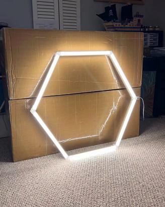 led nido d'ape esagonale officina garage
