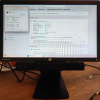 Monitor HP E201 con barra audio