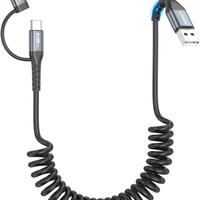 Cavo USB C Light-ning Spirale