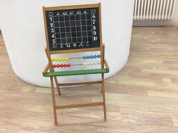 Lavagna gioco in legno anni '50 da collezione