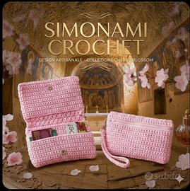Portafoglio Artigianale Simonami Crochet - Rosa