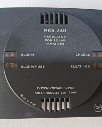 Regolatore di carica CBE PRS240 con pannello test 