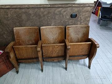 Sedie in legno cinema anni 50'