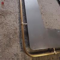 Parti smontate vecchia cucina economica a olle