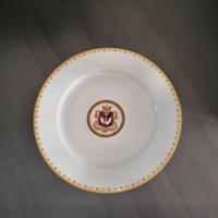 Elegante piatto tondo da portata in finissima porc