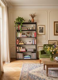 Scaffale libreria in ferro artigianale per negozi