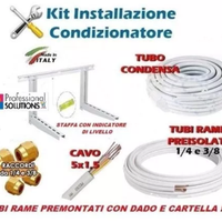 KIT MONTAGGIO CLIMA MONO 1/4+3/8  7000 A 13000 BTU
