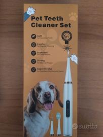 KIT COMPLETO PULIZIA DENTI CON ULTRASUONI PER CANI