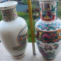 Coppia vasi orientali decorati