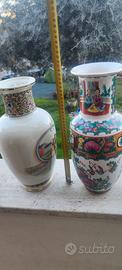 Coppia vasi orientali decorati
