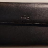 Portafoglio Le Sac in pelle di vitello 18x11 cm