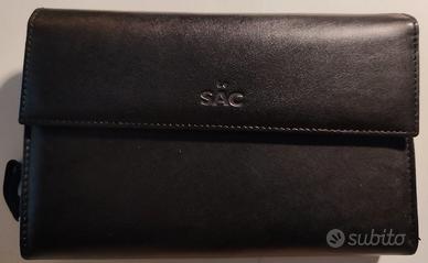 Portafoglio Le Sac in pelle di vitello 18x11 cm