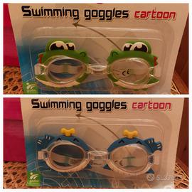 2 paia di occhialini da piscina per bambini 
