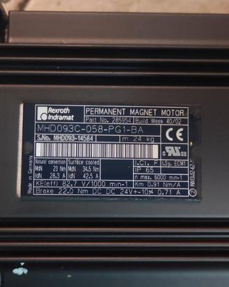 Rexroth Nuovo 82V robot motore brushless 