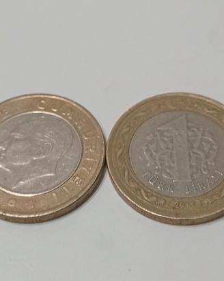 moneta da una lira turca