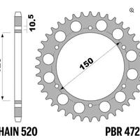 CORONA 43 DENTI PASSO 520 BENELLI TRK 502/702 QJ M
