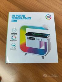 Stazione di ricarica wireless sveglia speaker 