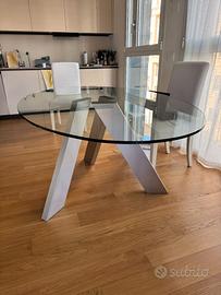 Tavolo di design FIX – Former – piano in cristallo