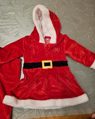 abito babbo natale bambino bambina