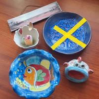 Oggetti vari  artigianali di ceramica