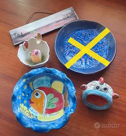 Oggetti vari  artigianali di ceramica