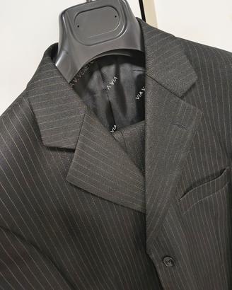 elegante completo gessato Vittorio Veneto Seta