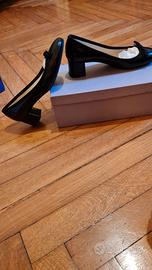 ballerine con tacco vernice nera numero 36