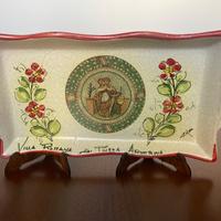 Piatto in ceramica artigianale della Villa Romana