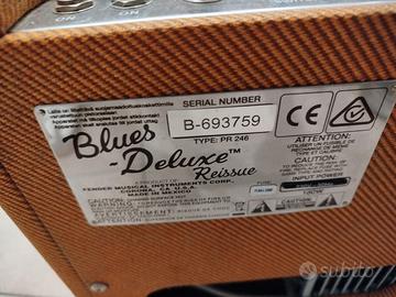 Fender Blues Deluxe Reissue 40W Valvolare + Custod