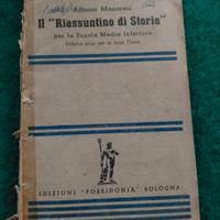 " Il riassuntino di Storia" antico libro del 1952