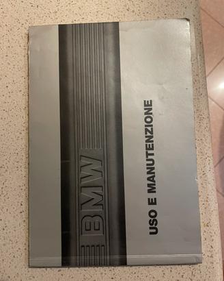 Libretto uso e manutenzione Bmw e30 da collezione