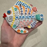Pesce decorativo ceramica artistica vintage