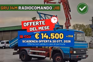 Camion ribaltabile IVECO 145.17 Con Gru Benelli 14