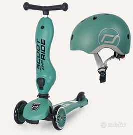 Monopattino Scoot & Ride 2 in 1 + casco coordinato