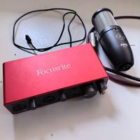 Kit Home Recording AKG P240 + Scarlett 2i2
