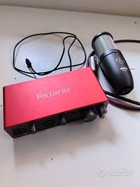 Kit Home Recording AKG P240 + Scarlett 2i2